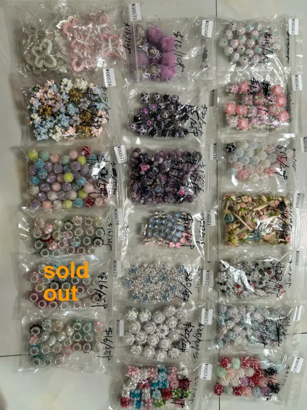W00561-W00580 fancy beads w00501 to w00600